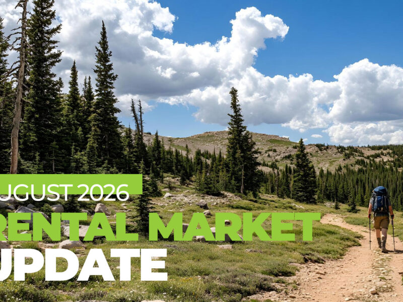 Denver August Rental Market Update - Man hiking in Colorado in the Summer